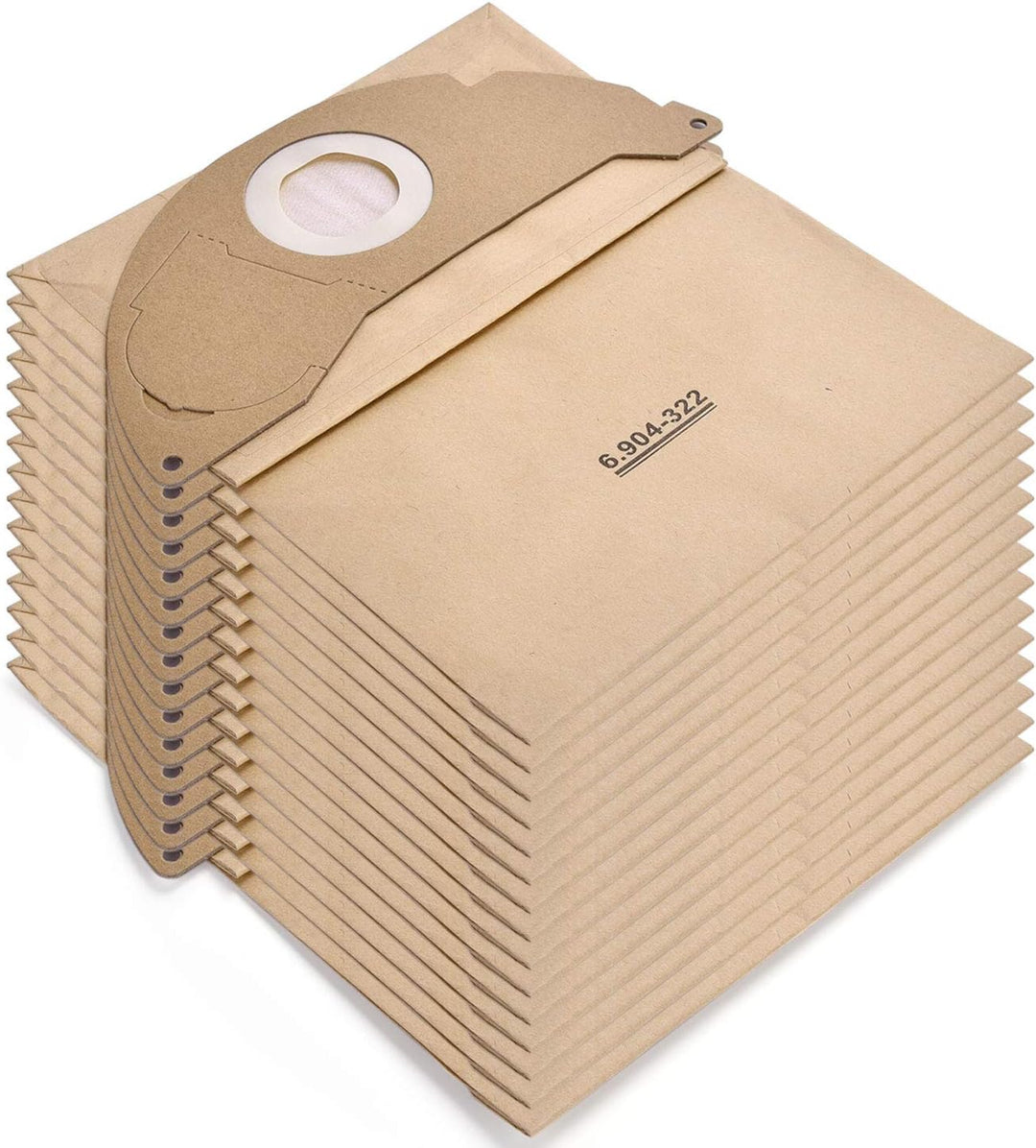 Rebirthcare 15 Stück 6.904-322.0 Staubsaugerbeutel für Kärcher WD2 Beutel Filtertüten WD2 Premium MV