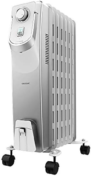 Cecotec Öl-Radiator ReadyWarm 7000 Space 360º. 1500 W, 7 Heizungsmodule, 3 Leistungsstufen, Kabelauf