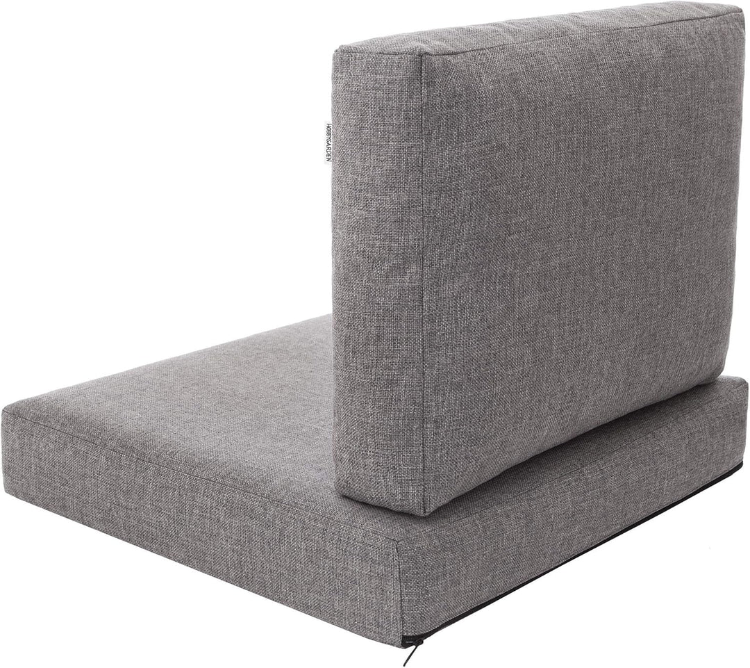 PillowPrim Kissen Set für Rattan/Korbsessel, Rückenlehne Sitz, Sitzkissen Outdoor Sitzpolster Garten