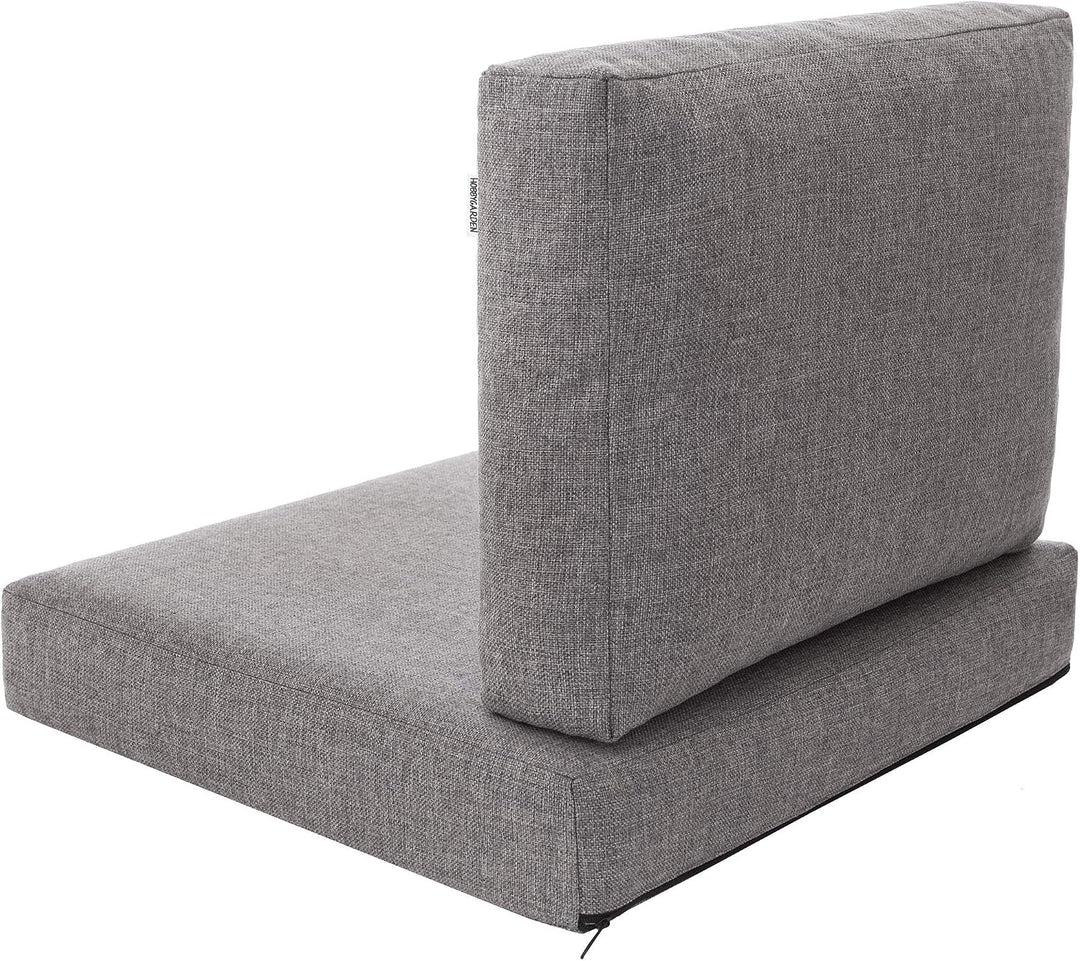 PillowPrim Kissen Set für Rattan/Korbsessel, Rückenlehne Sitz, Sitzkissen Outdoor Sitzpolster Garten