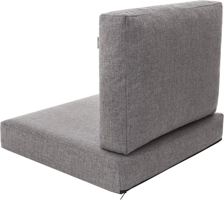 PillowPrim Kissen Set für Rattan/Korbsessel, Rückenlehne Sitz, Sitzkissen Outdoor Sitzpolster Garten