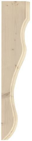 Balkonkonsole für Holzbalkon (2 Stück) - Fichte - 6068/2 (57x670x140mm)