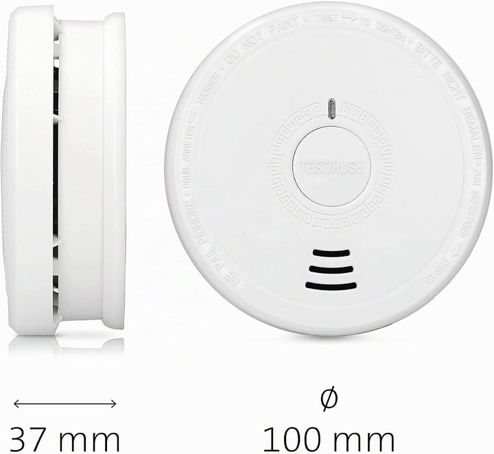 Alecto SA20 Rauchmelder Set - mit Time-Out Taste - Test und Reset Taste - Alarm >85-10 Jahre Sensor