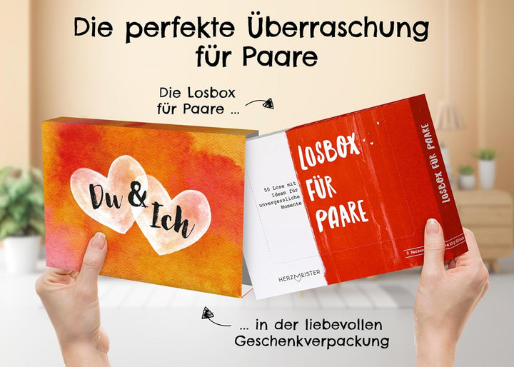 Herzmeister Geschenk für Paare - 50 unvergessliche Date Ideen für Paare - Pärchen Geschenk für eine