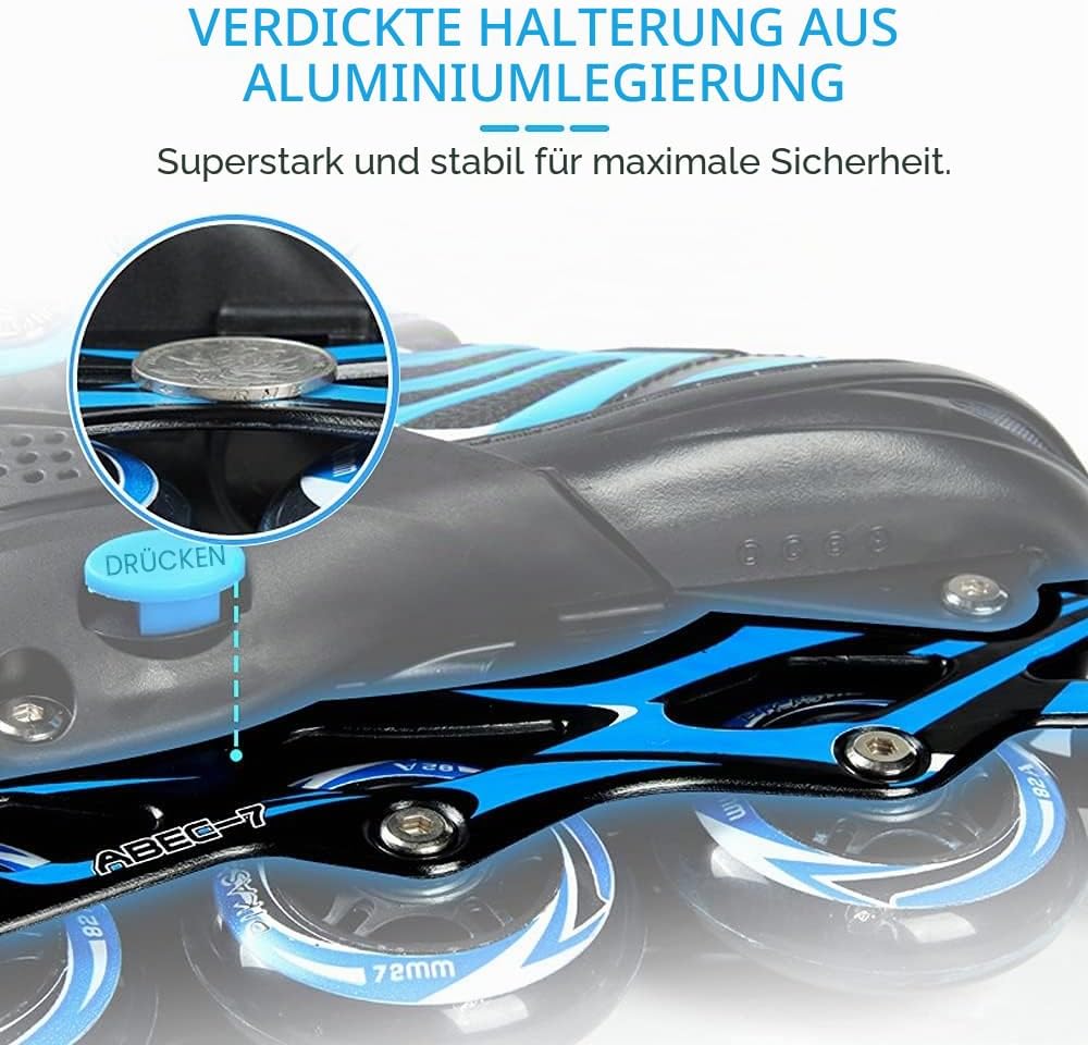 Lixada Inline Skates Kinder Vestellbare Inliner mit beleuchteten PU Rädern Rollschuhe Geschenk für K