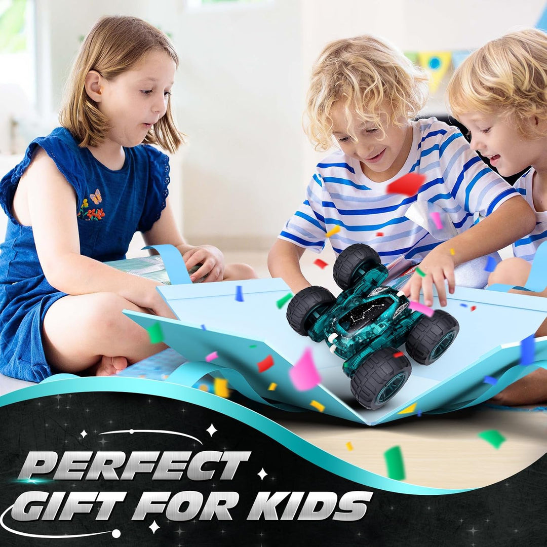 Tecnock 2025 Ferngesteuertes Auto mit 2.4 Ghz Fernbedienung 360°Flip Stunts Rc Auto Monstertruck mit