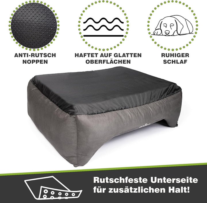 Orthopädisches Hundebett mittelgrosse Hunde【waschbar & rutschfest】Hundekorb L Kunstleder in Wildlede
