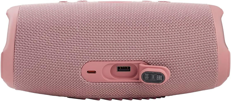 JBL Charge 5 Bluetooth-Lautsprecher in Pink – Wasserfeste, portable Boombox mit integrierter Powerba