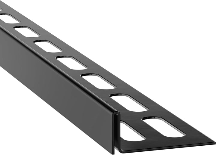 Aquabad Edelstahl Gefälleprofil Clive für begehbare Dusche in Schwarzmatt 160cm, rechtsversion, Kant
