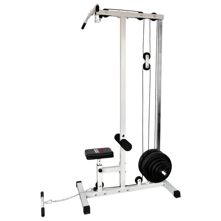 Hansson Sports® Latmaschine Latzugturm Latzugstation Seilzug mit Gewichten optinal B:Mit 47.5KG, B:M