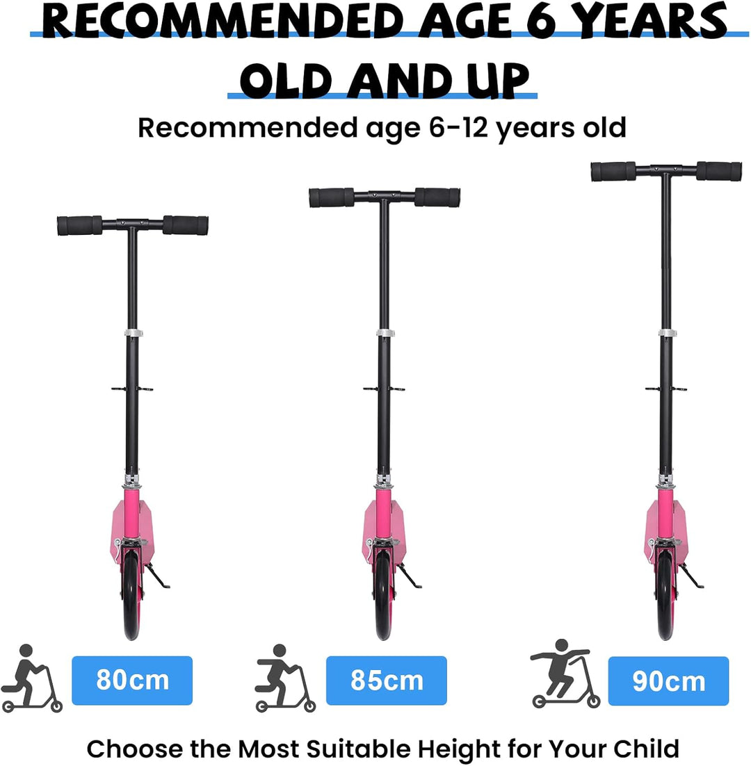 Roller Kinder Scooter, Wheel Scooter, Faltbarer Kinderroller für Kinder ab 5 Jahren, höhenverstellba