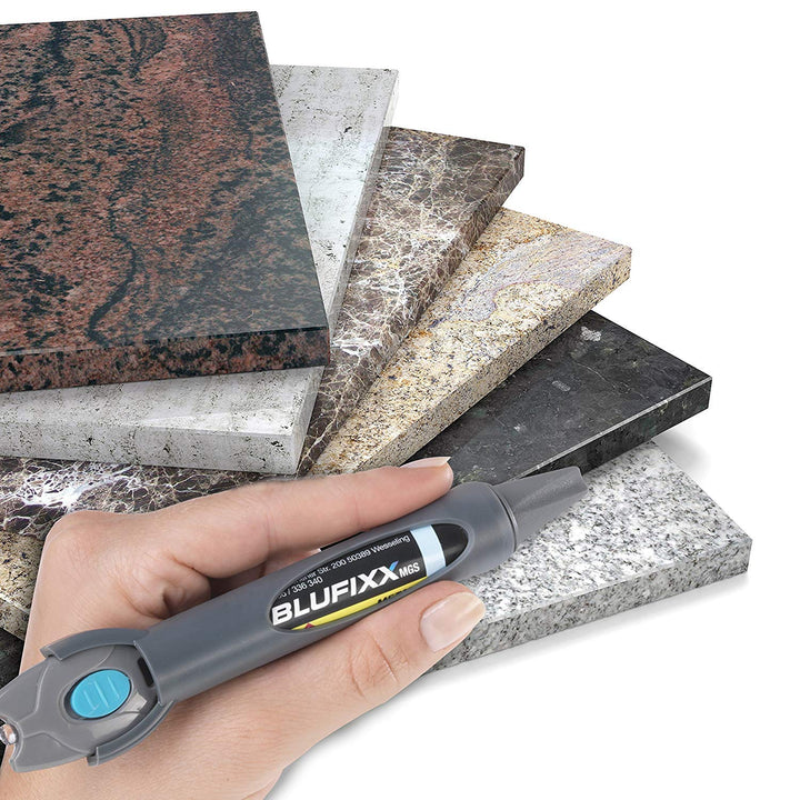 BLUFIXX 05408 Reparaturstift Set 2-tlg. | 1x Kunststoff & Holz + 1x Metall & Glas & Stein | je 5g