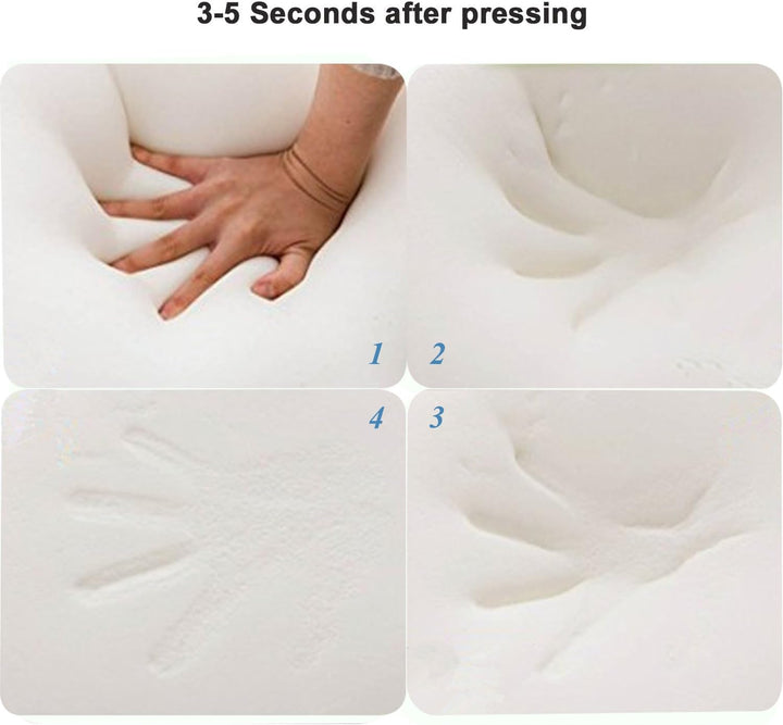 Ecosafeter 2024 neues Upgrade Memory Foam Kopfkissen Orthopädisches Nackenstützkissen für Seiten- un