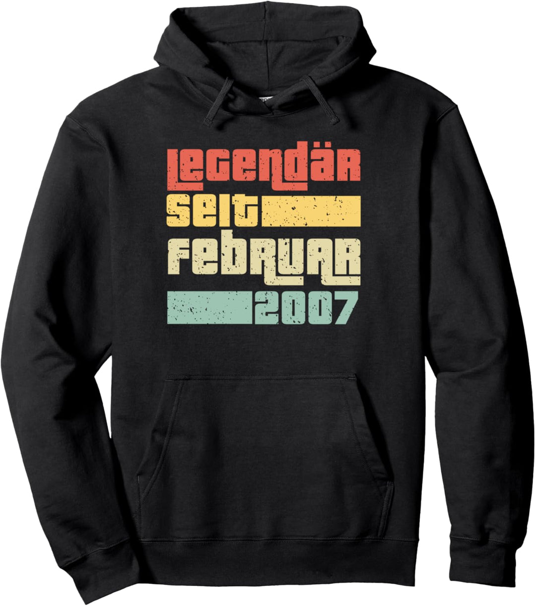 Legendär Seit Februar 2007 Geboren Geburtstag Jahrgang Pullover Hoodie