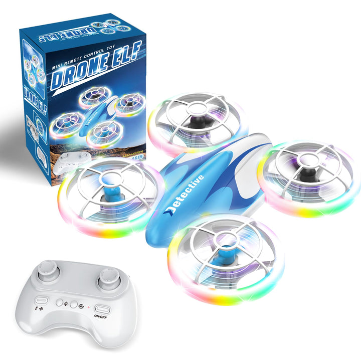 RC Drohne für Kinder und Anfänger, Mini Quadcopter mit LED-Lichtern und 3D-Flips, einfach zu fliegen