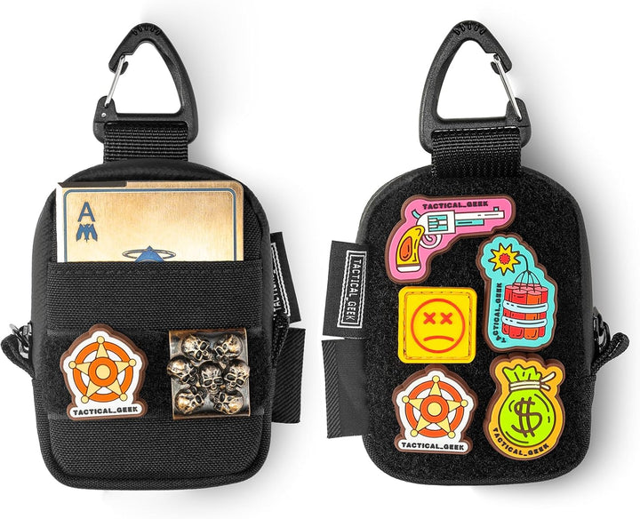 TACTICAL GEEK Storage A6 Mini EDC Organizer - 2-Taschen Premium 500D Cordura Nylon Tasche Für AirPod