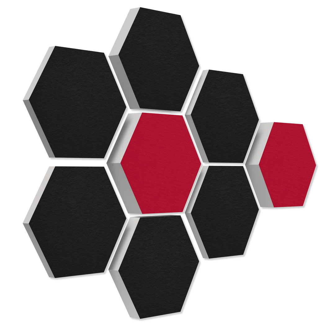 platino24 Schallabsorber COLORE aus Basotec G+ I Akustikpaneele mit Akustikfilz I 3D Wand-Paneele mi