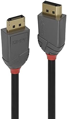 LINDY 36486 10m DisplayPort 1.2 Kabel, Anthra Line