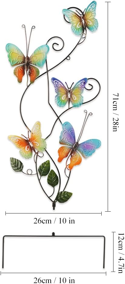 Schmetterling Gartendeko Gartenstecker Schmetterling Metall Handgefertigt Insekt Schmetterling Deko