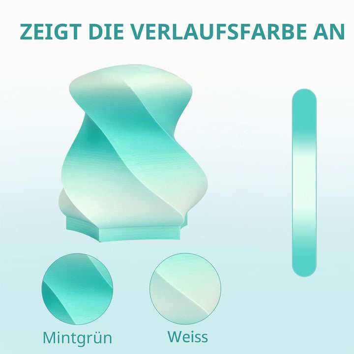 ERYONE Matte PLA 3D Drucker Filament 1.75mm, Matte Gradient Rainbow PLA, Massgenauigkeit +/- 0.03 mm