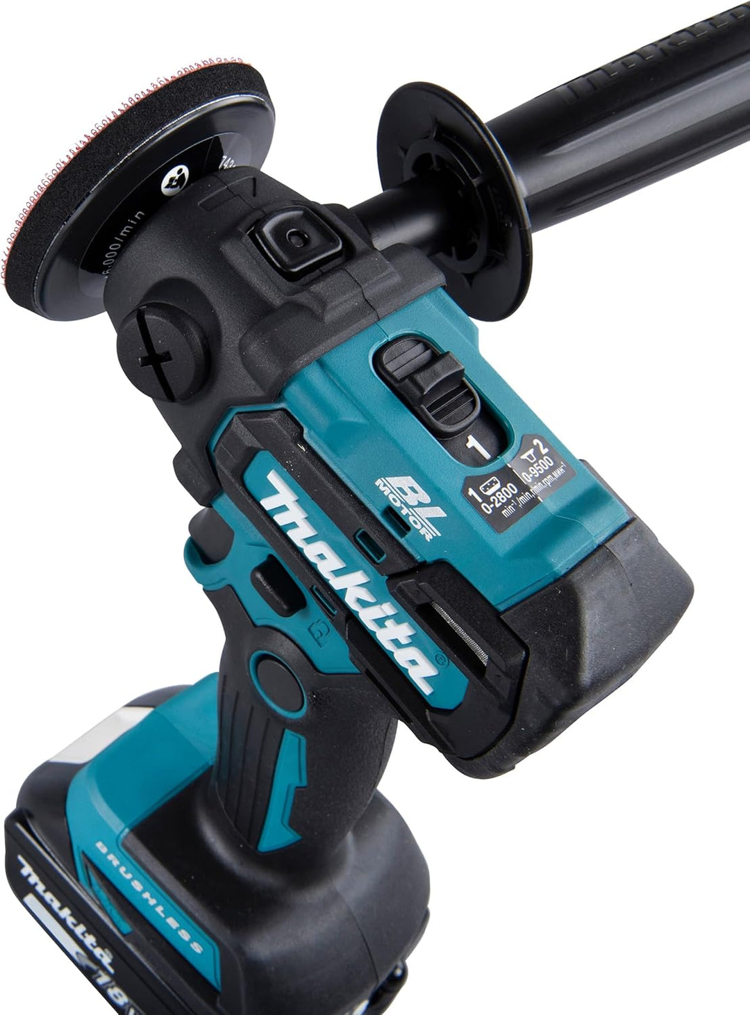 Makita DPV300Z Akku-Schleifer und -Polierer 18V (ohne Akku, ohne Ladegerät),