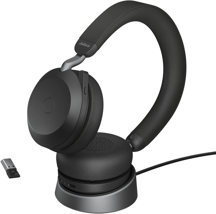 Jabra Evolve2 75 Wireless PC Headset(USB-A and UC) & Evolve2 65 Wireless PC Headset with Charging St