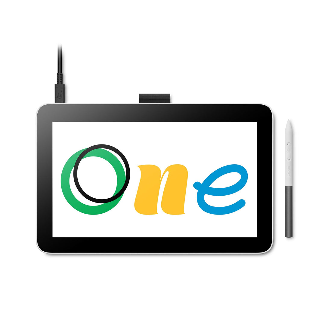 Wacom One 12 Zeichentablett mit 11,6-Zoll-Bildschirm, Full-HD, 99% sRGB, inkl. batterielosem EMR-Sti
