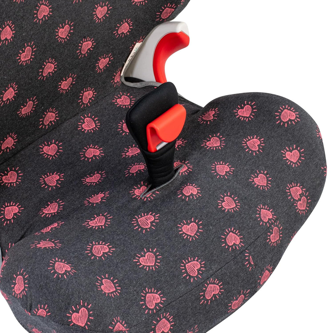 JYOKO Kids Bezug kompatibel mit Römer KIDFIX II XP SICT, kidfix 2 S, Kidfix Z - Line (FLUOR Heart, M