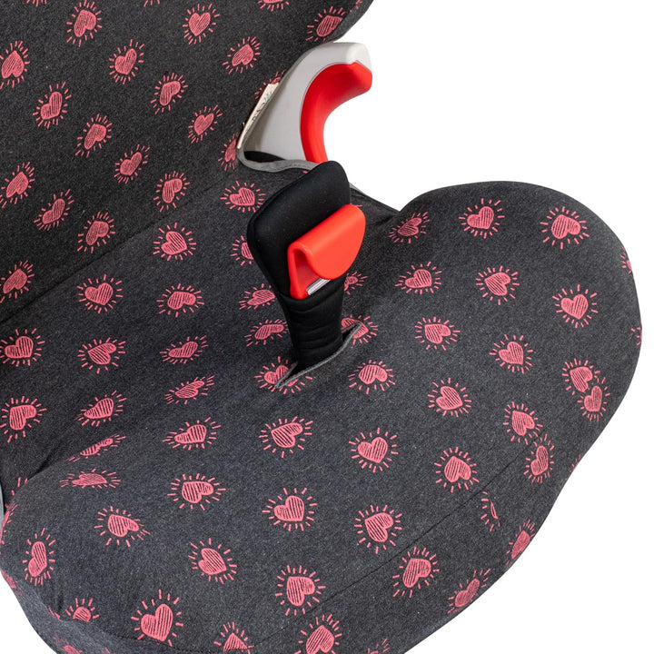 JYOKO Kids Bezug kompatibel mit Römer KIDFIX II XP SICT, kidfix 2 S, Kidfix Z - Line (FLUOR Heart, M