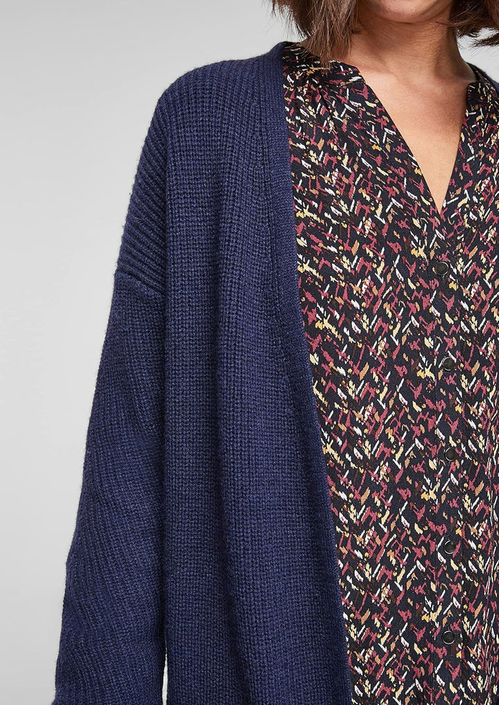 s.Oliver Damen Strickjacke 34 Navy, 34 Navy