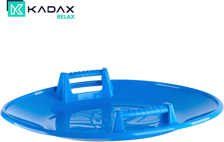 KADAX Runder Poporutscher ø 65 cm für Kinder & Erwachsene, grosser Tellerrutscher aus Kunststoff, Ru