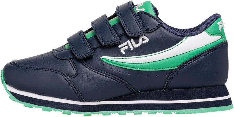 FILA Unisex Kinder Orbit Velcro Kids Sneaker 34 EU Fila Navy Deep Mint, 34 EU Fila Navy Deep Mint