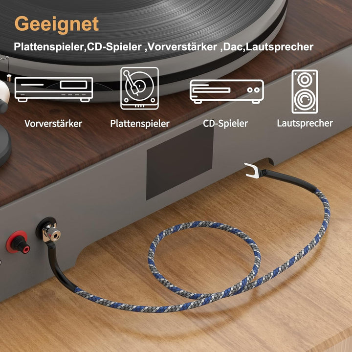 Erdungsleitung für Plattenspieler Phonogeräte mit Masseanschluss,Phonographen Plattenspieler Erdungs