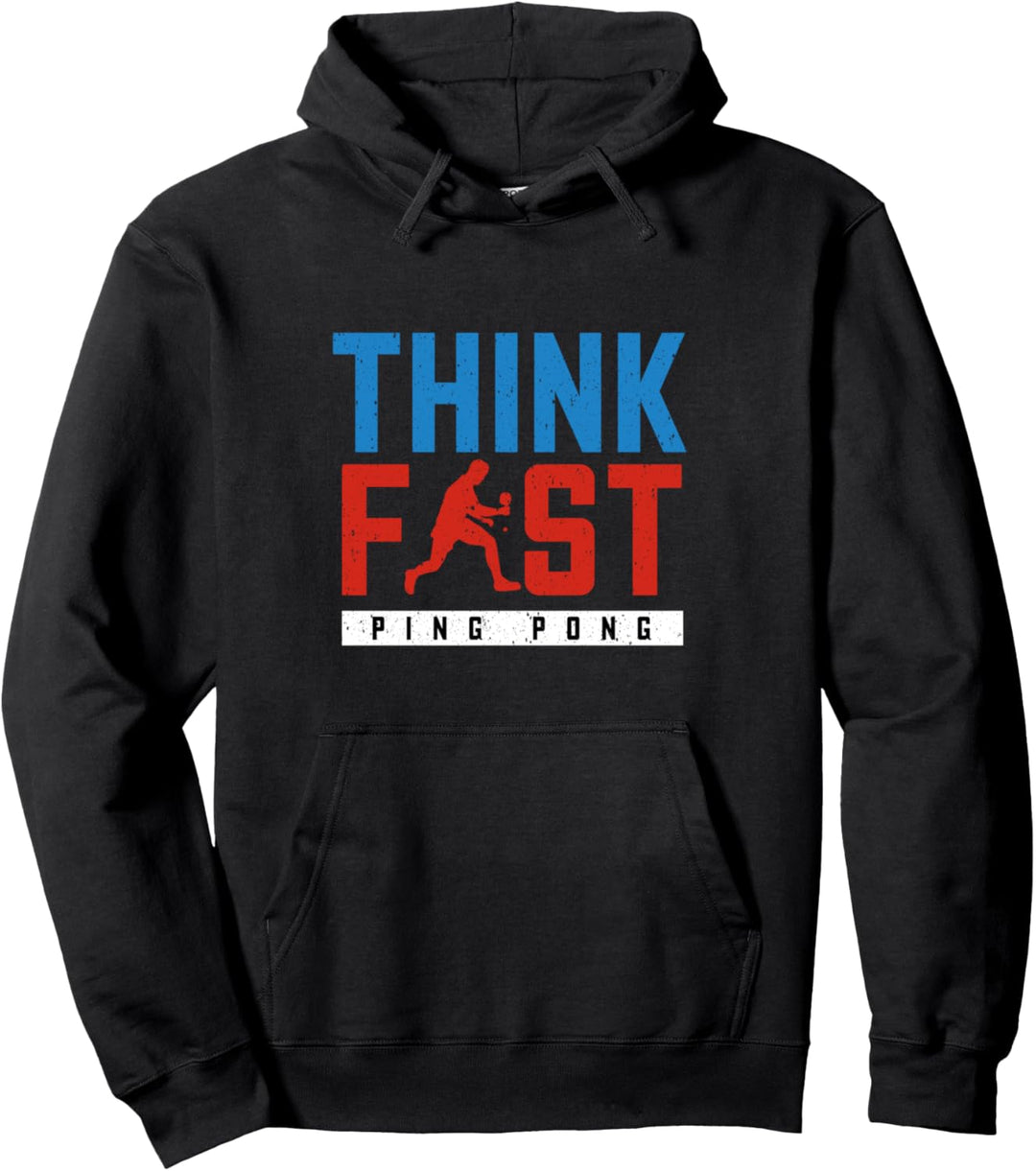 Tischtennis Schnell denken Lustig Tischtennis Pullover Hoodie