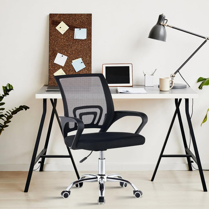 TUKAILAI Bürostuhl Ergonomisch, Schreibtischstuhl aus Netzstoff, Chefsessel mit Lendenwirbelstütze,