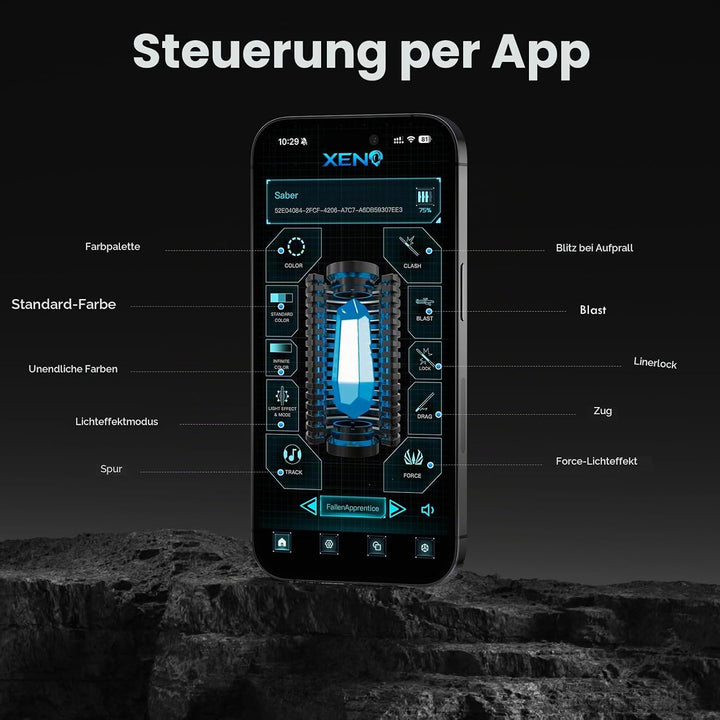 AthlChamp Verbesserte App-Steuerung: Schweres Duell-Säbel für Erwachsene, Bewegungssteuerung, Schwer