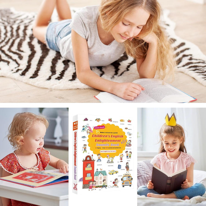 Generisch 500+ Words Talking Interactive Audio Books, 500-Word Audio Learning Book | Alphabet & Numb