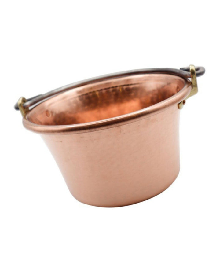 CREARTISTIC 100% Made in Italy – Kupferkessel für Polenta, Marmelade-37cm Durchmesser - Gewölbter Gr