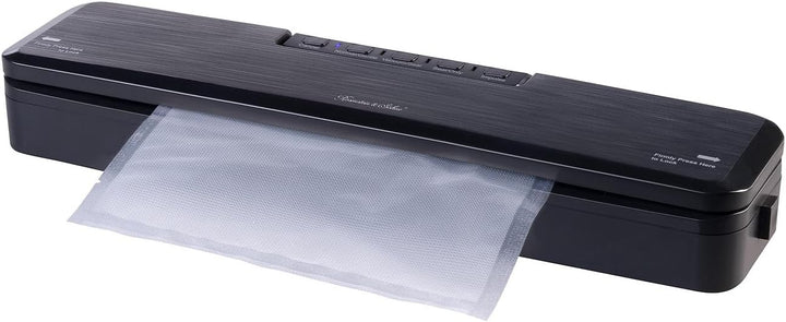 Rosenstein &amp; Söhne Vakumiergerät: 2in1-Vakuumierer für Folien bis 30 cm und Dosen, 70 kPa, 180 W (Va