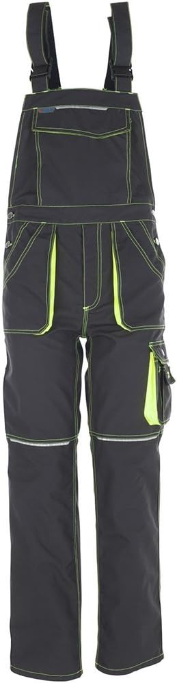 Planam Grösse 106 Unisex Basalt Neon Latzhose anthrazit gelb Modell 6230 Anthrazit/Gelb 106, Anthraz