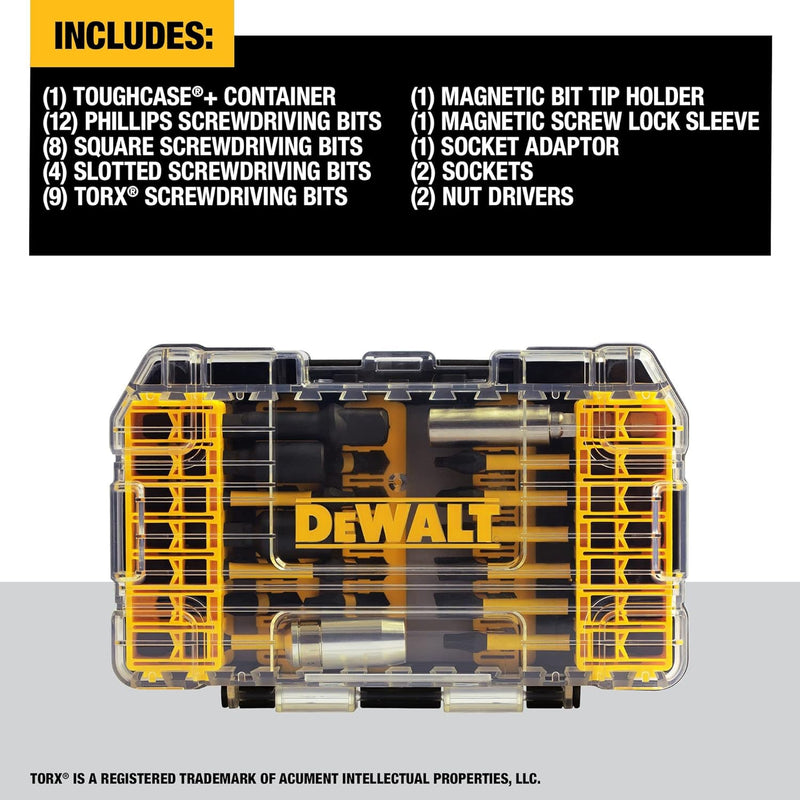 DEWALT FlexTorq Schlagschrauber-Bit-Set, 40-teilig (DWA2NGFT40IR) 8.75 x 1.74 x 8.75 inches, 8.75 x