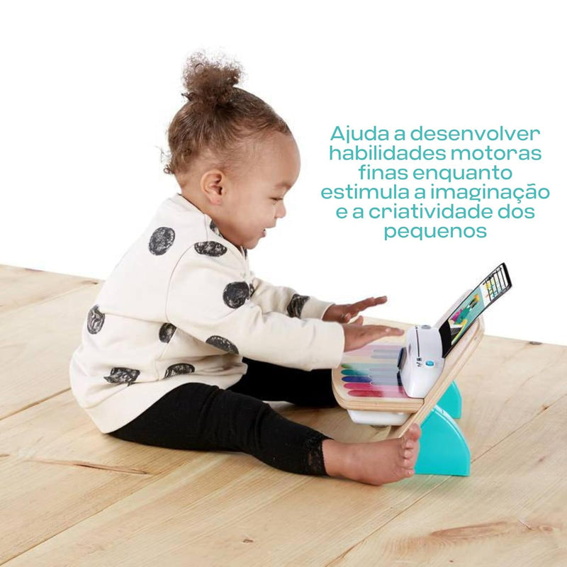 Baby Einstein, Hape, Holzspielzeug Magic Touch Piano , Musikspielzeug Klavier aus Holz für Kinder, M