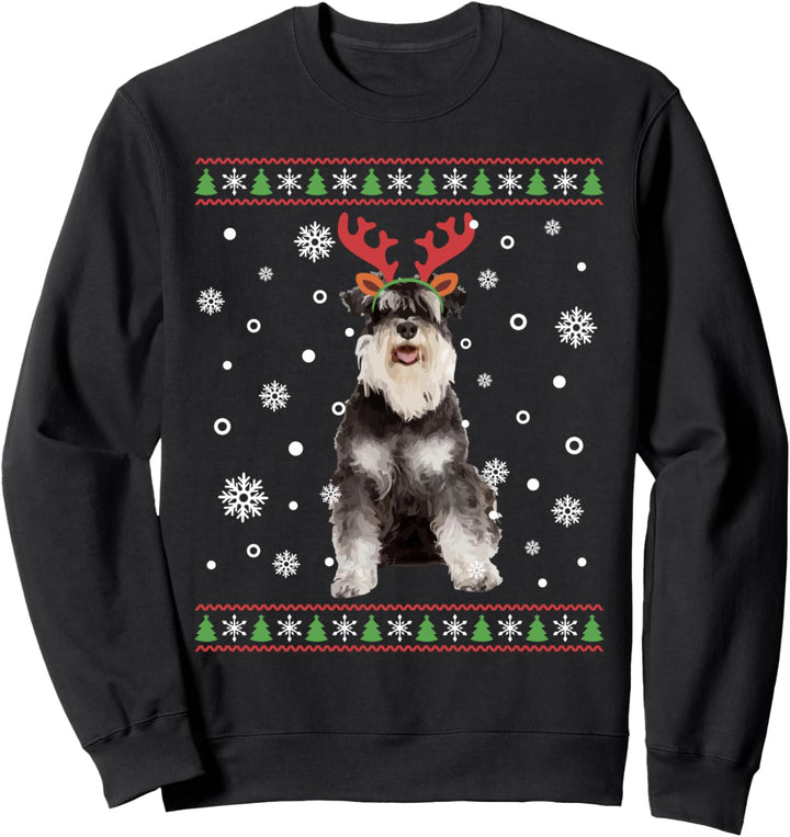 Schnauzer Xmas Ugly Christmas Sweater Sweatshirt