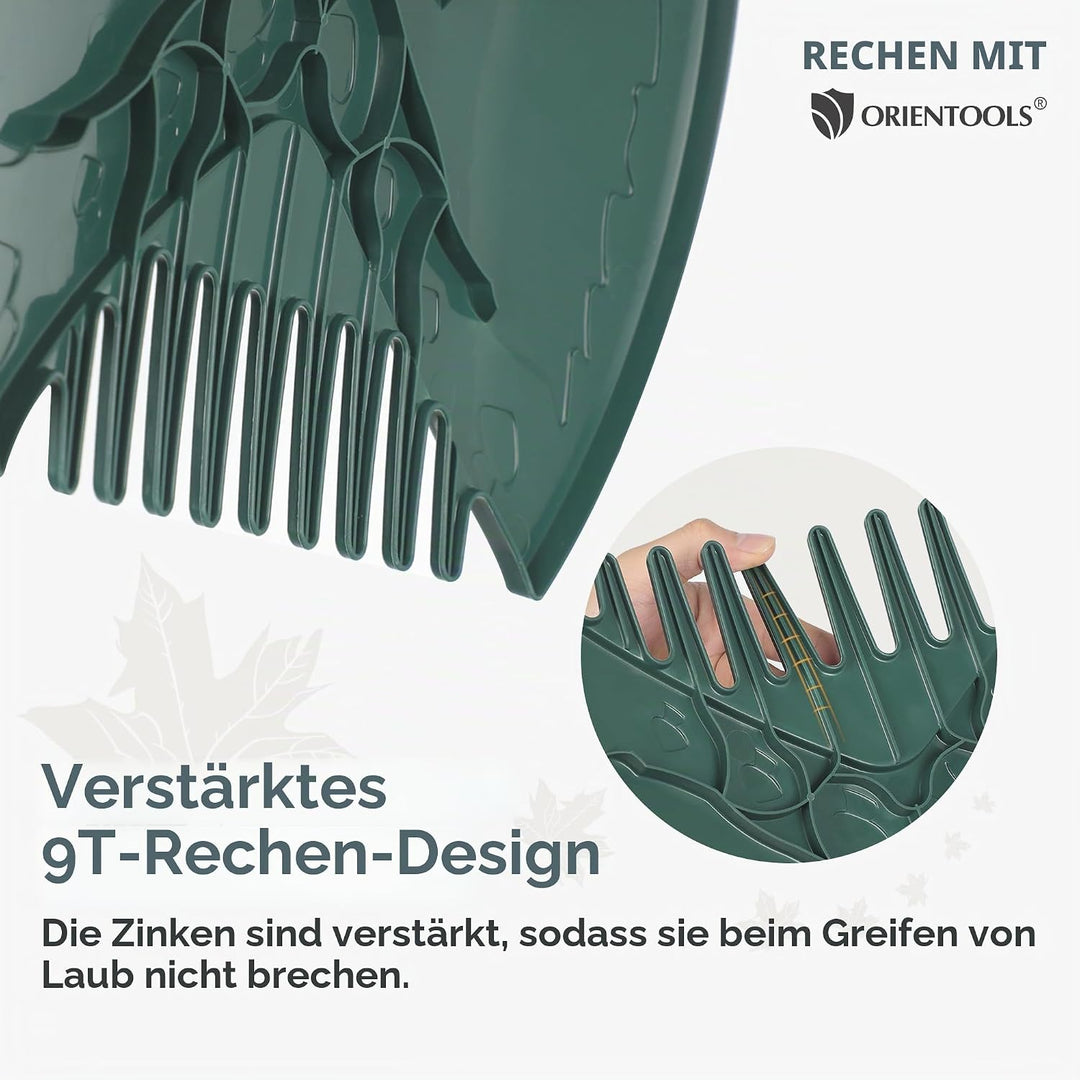 ORIENTOOLS Laubgreifer Laubkralle Laubsammler Handrechen, NEU EIN Paar ergonomisch Laubschaufeln aus