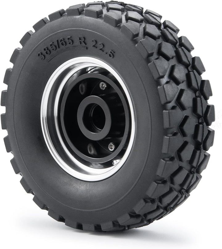 AXspeed 1/14th 4pcs/Set Metall Vorderrad Felgen Reifen Set für Tamiya Traktor Climbing Trailer Cargo