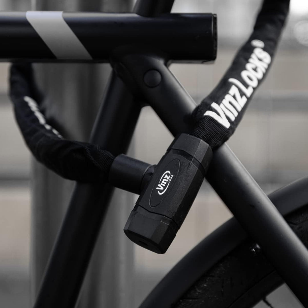 VINZ Olympus Kettenschloss | Kette Schloss für Fahrrad | Fahrradschloss mit Schlüsseln | Panzerschlo