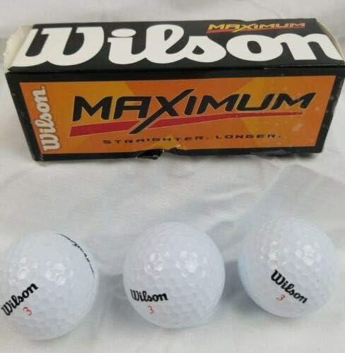 Golf Balls Lot 4 Box Wilson Maximun Straighter Longer Complete Set Box 