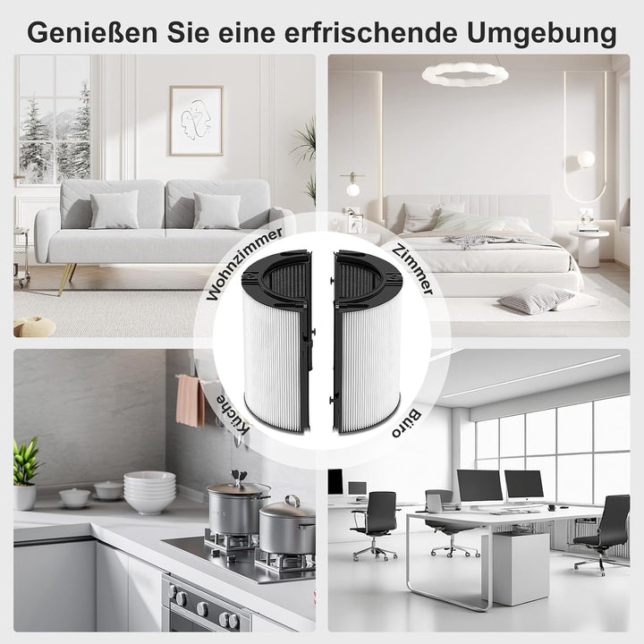 Ersatzfilter kompatibel mit Dyson-Luftfiltermodellen HP04 TP04 DP04 HP09 TP06 TP09 HP07 TP07 PH03 PH