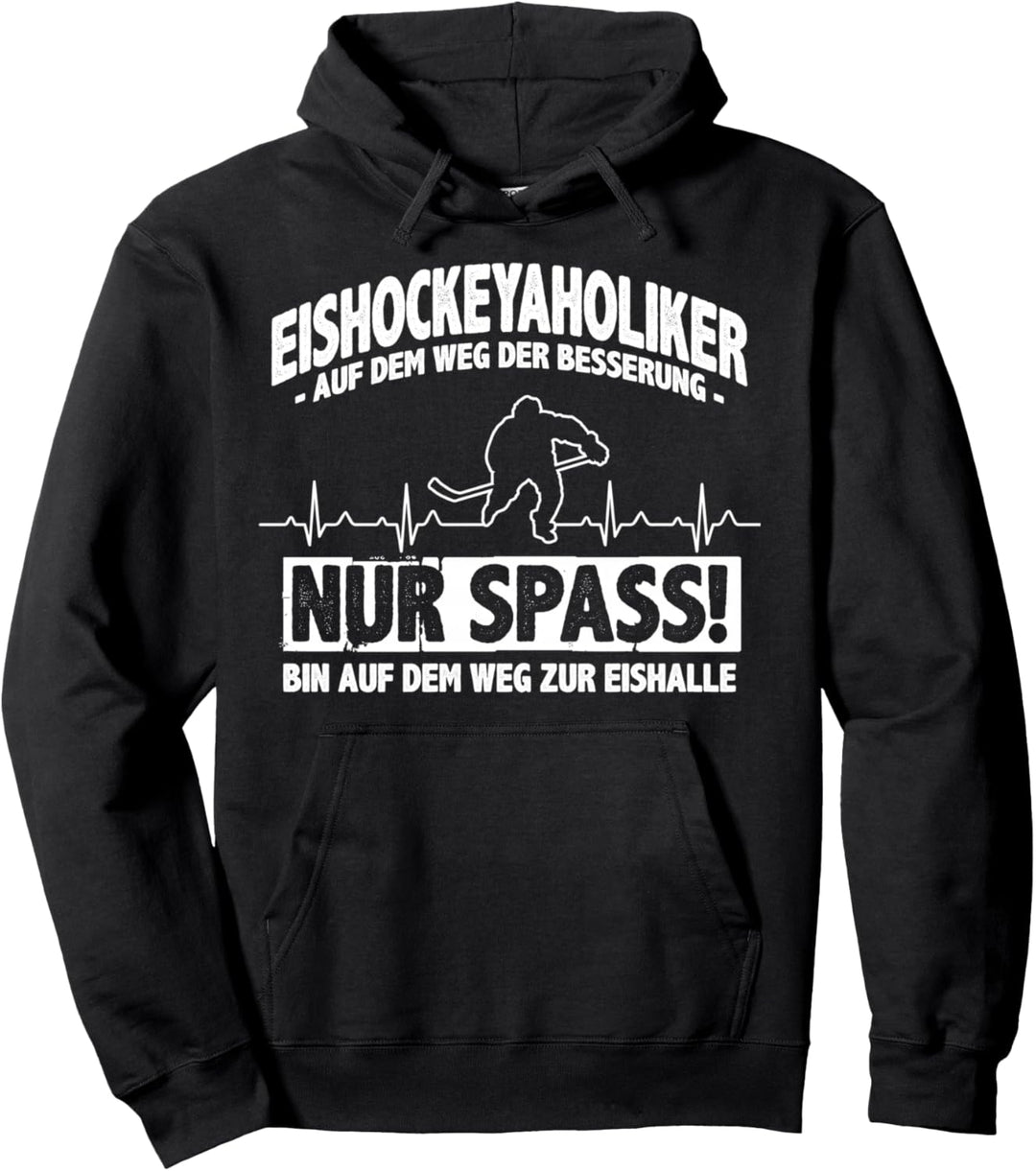 Eishockeyaholiker - Eishockeyfan Hockey Eishockey Pullover Hoodie
