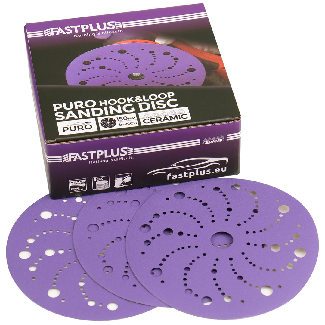 Schleifpapier 150mm Klett 50 STÜCKE 800 Körnung Klett Schleifscheiben für Karosserieanwendungen, Hol